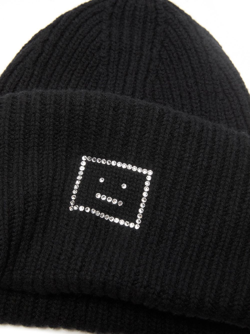 Acne Studios rhinestone embellished beanie - Zwart