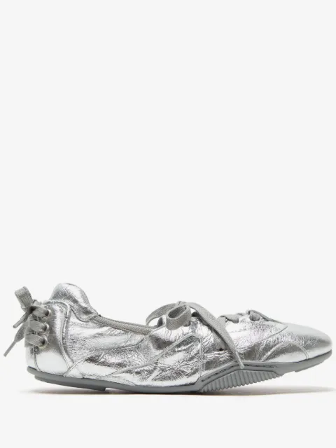 Acne Studios lace-up leather ballet flats