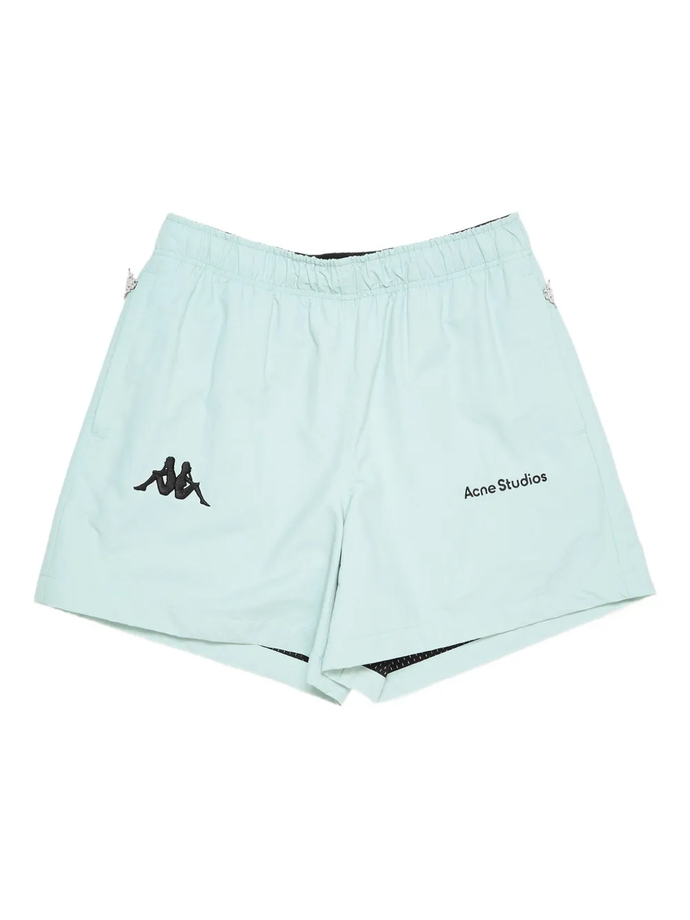 Acne Studios Logo-embroidered Track Shorts In Blue