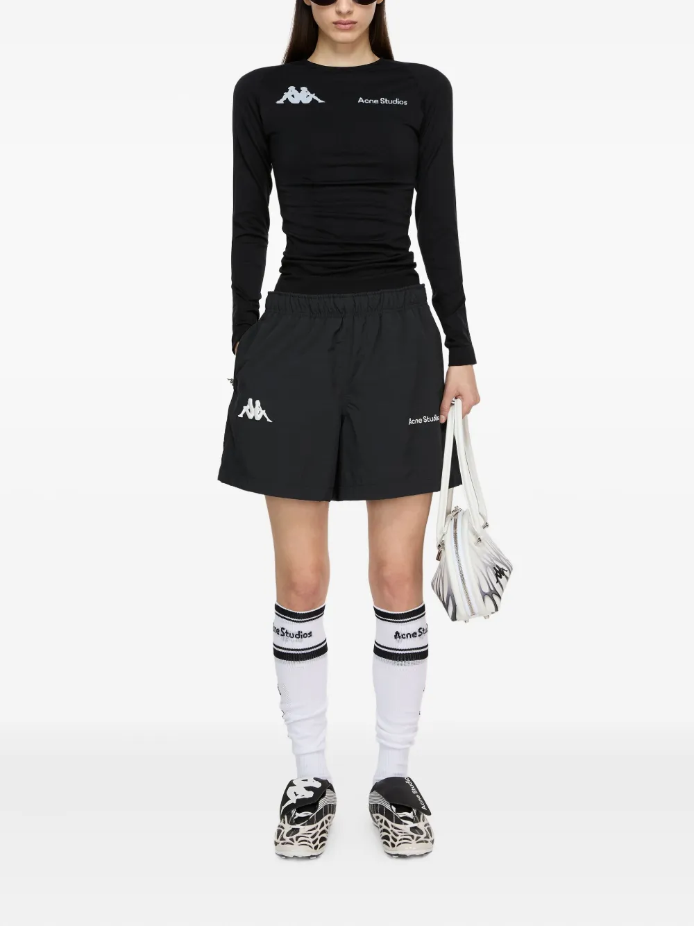 Acne Studios CK0122 900-Black shorts Zwart