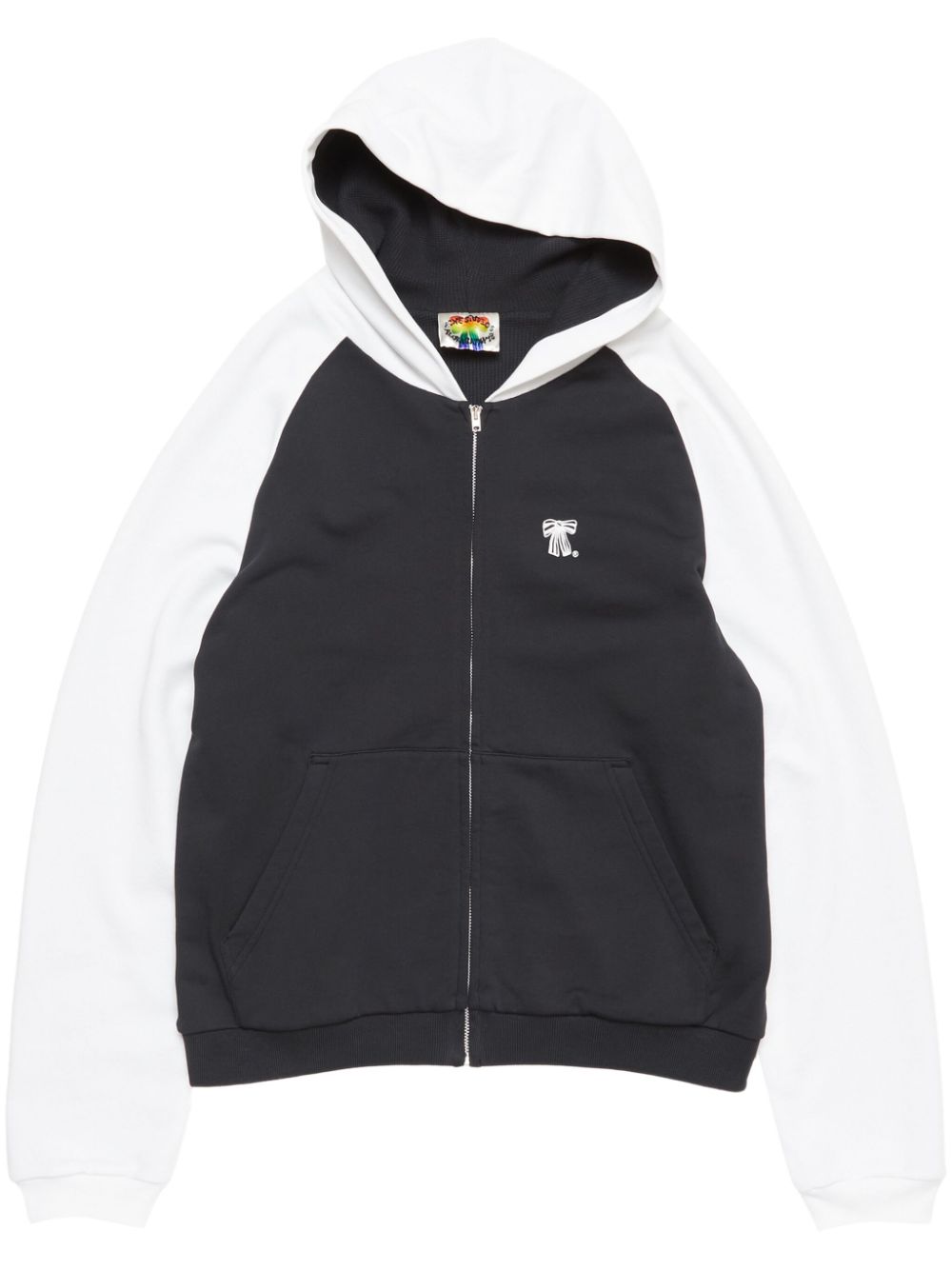 Acne Studios hoodie met rits Zwart