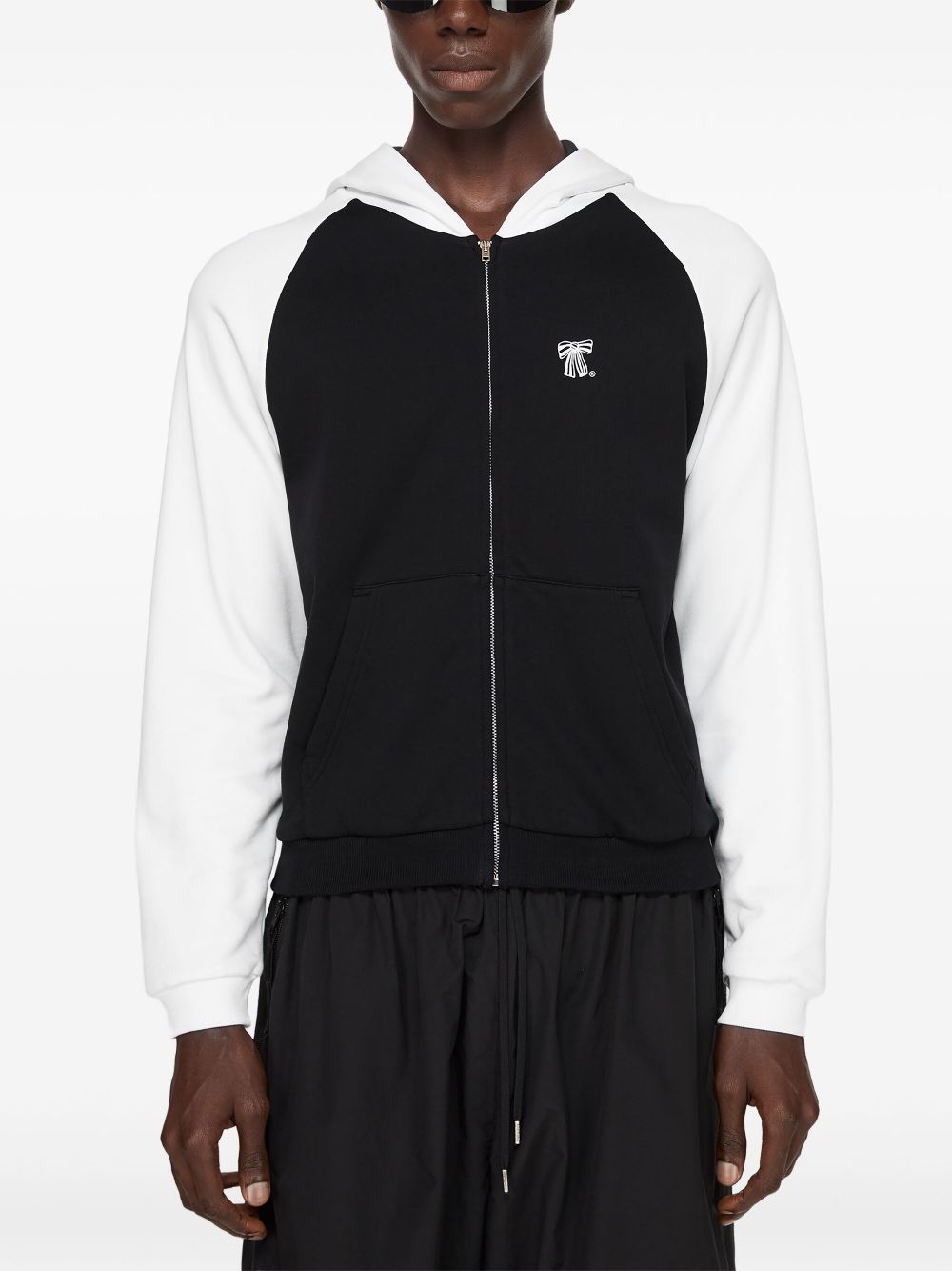 Acne Studios zip-up hoodie - Zwart