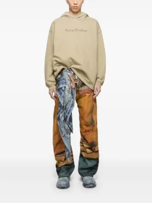 【Acne Studios】 ドッキングパーカー ブラウン L Acne Studios(アクネストゥディオス) パーカー・フーディ