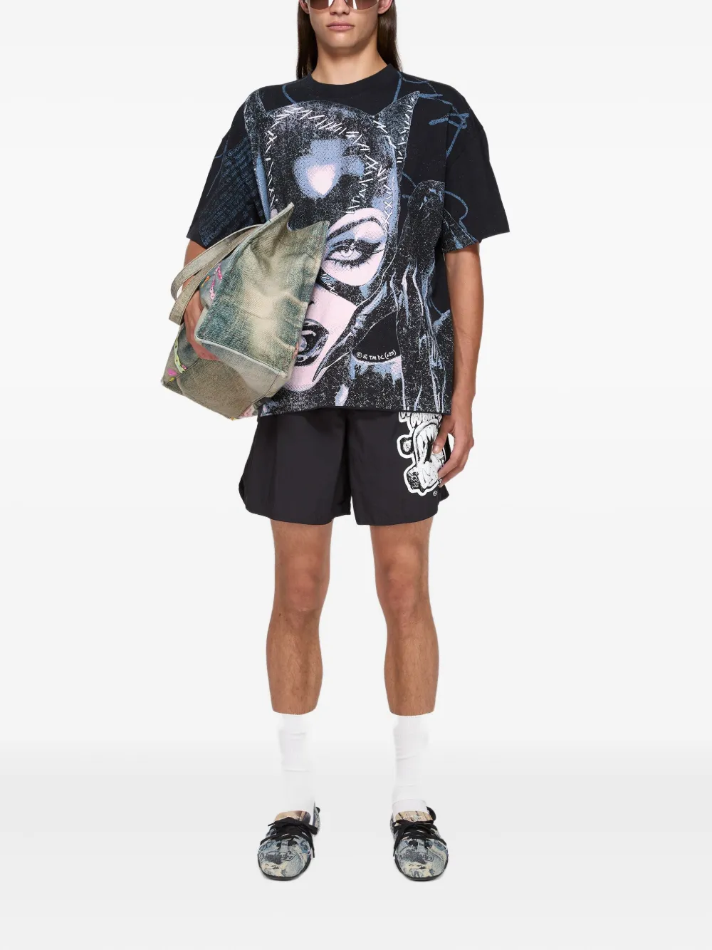 Acne Studios printed T-shirt - Zwart