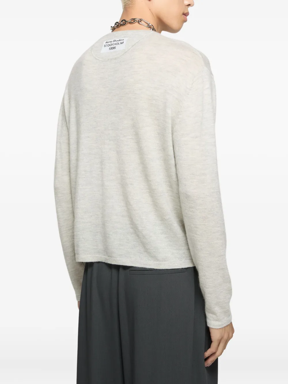 Acne Studios Trui met zakdetail en lange mouwen Grijs