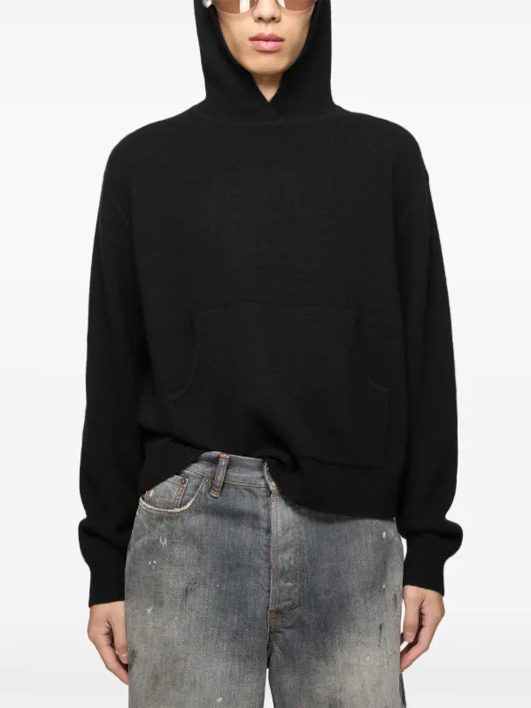 トップス Acne Studios - black - jumper / hoodie Acne Studios Hoodie Met Applicatie | Zwart | FARFETCH NL