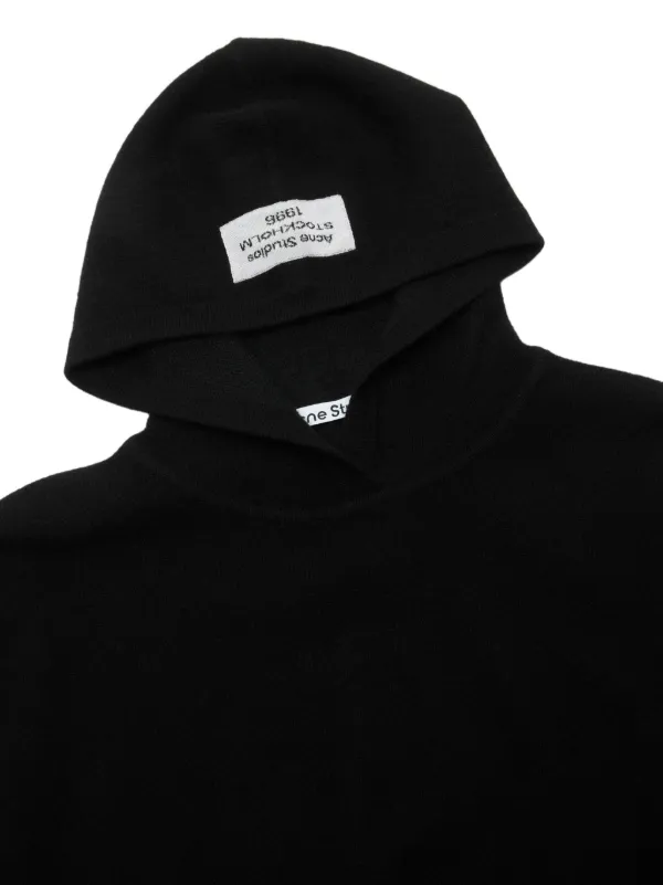 Acne Studios Hoodie Met Applicatie | Zwart | FARFETCH NL