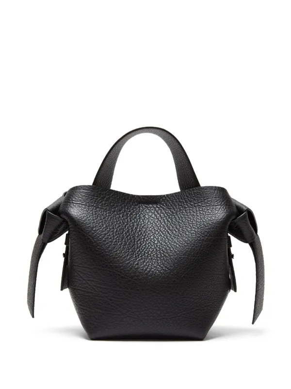Acne Studios Mini Musubi Shoulder Bag | Black | FARFETCH