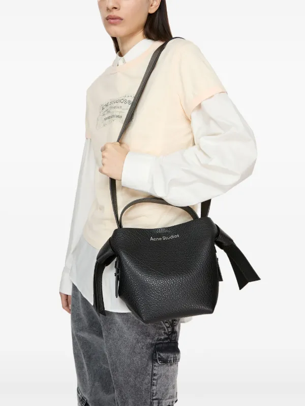 Acne Studios Mini Musubi Shoulder Bag | Black | FARFETCH