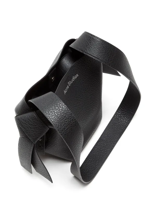Acne Studios Mini Musubi Shoulder Bag | Black | FARFETCH