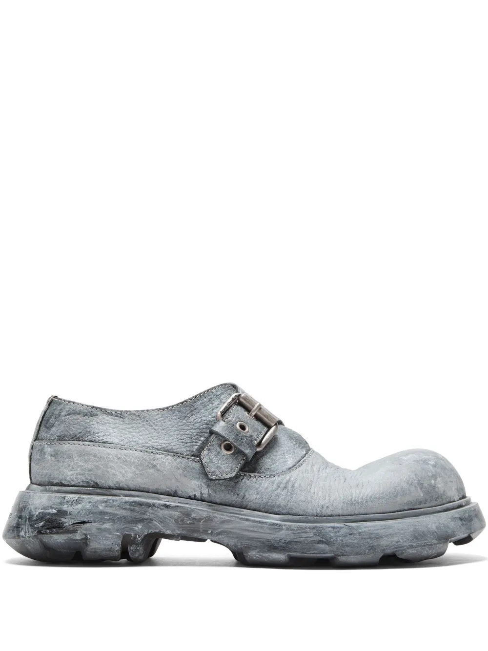 Acne Studios Leren gespschoenen Grijs