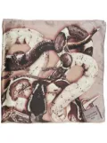 Acne Studios snake-print scarf - Neutrals