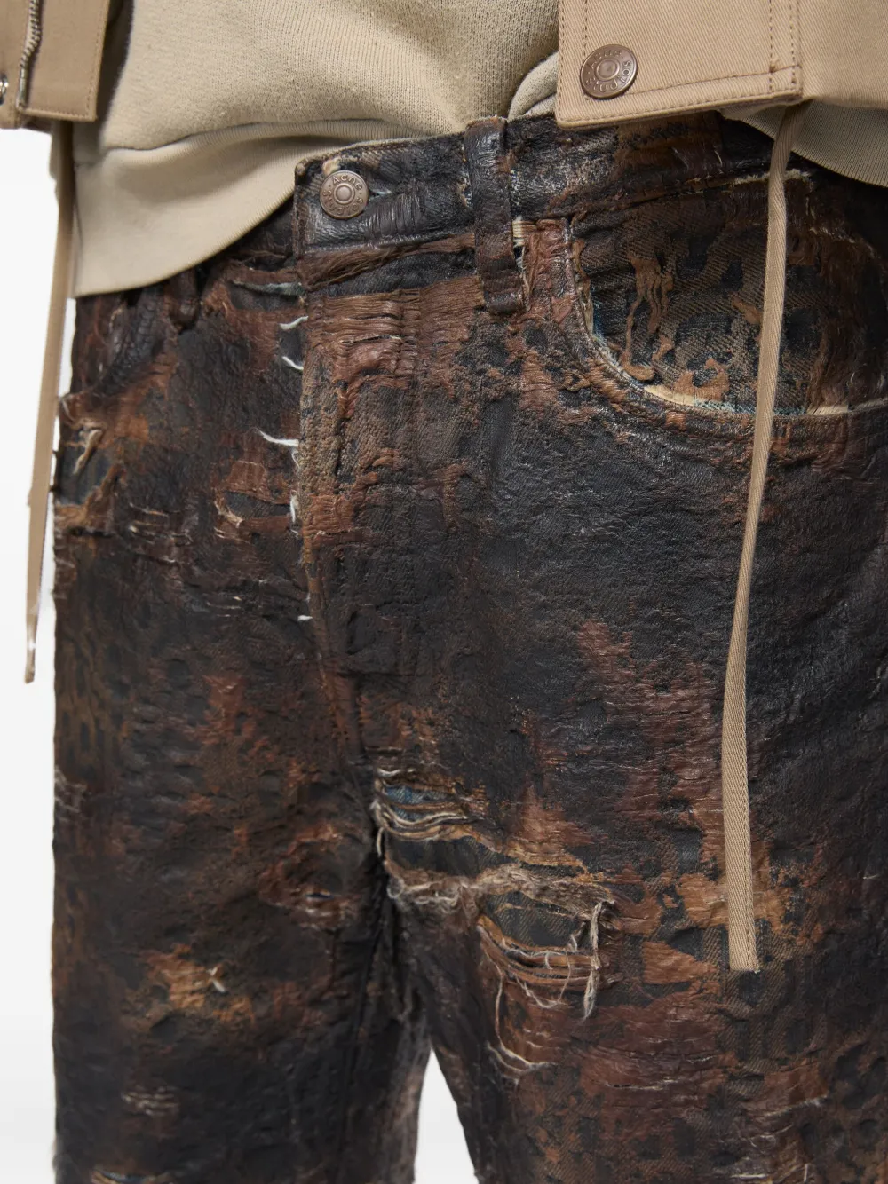 Acne Studios Shorts met monogram Bruin