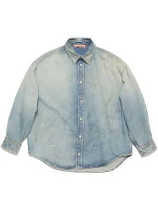 Acne Studios デニムシャツ | ブルー | FARFETCH JP