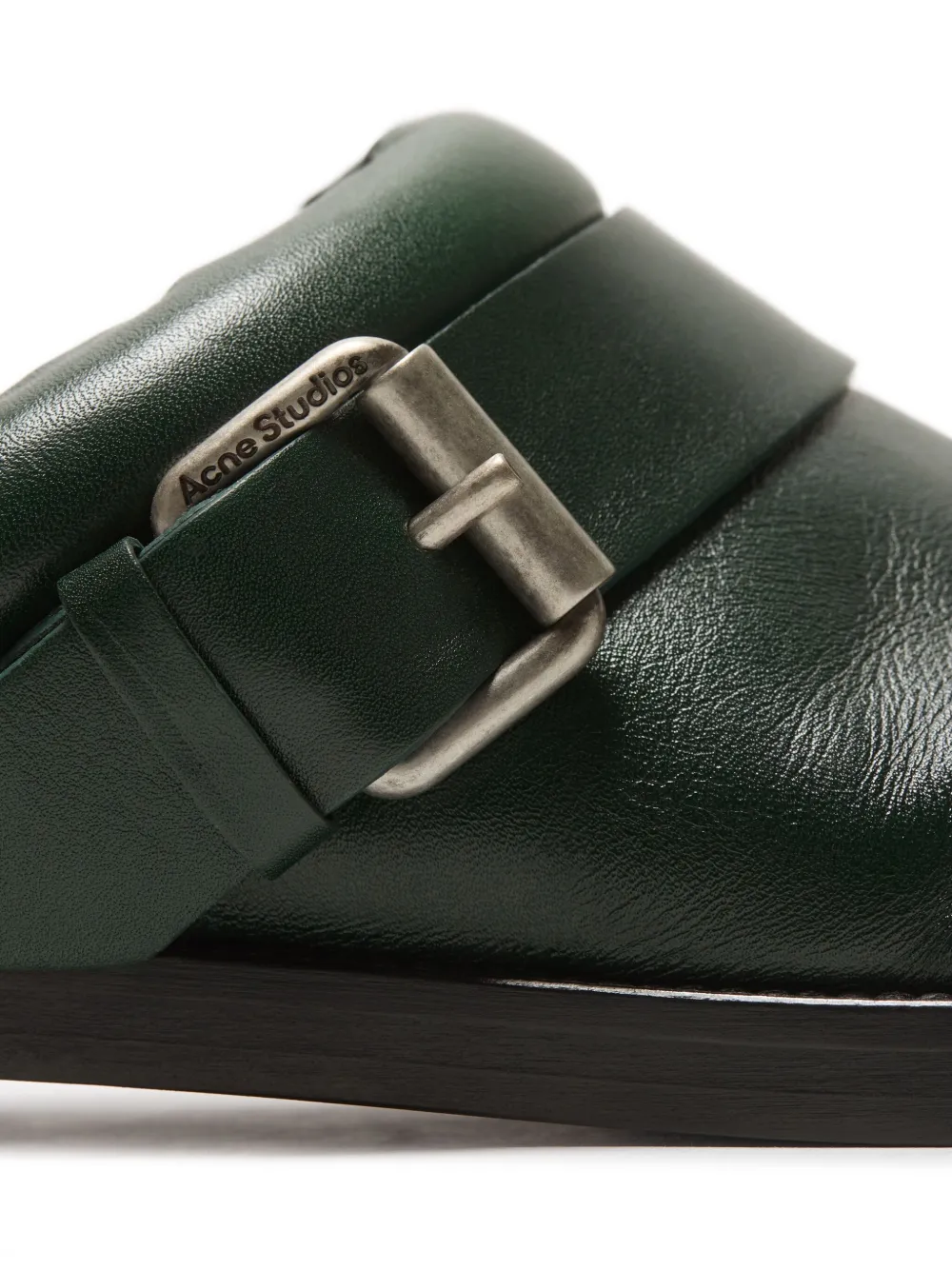 Acne Studios leather mules Green