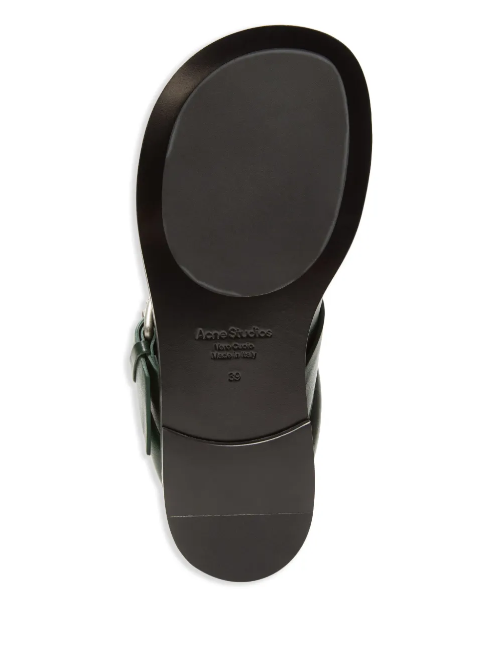 Acne Studios leather mules Green