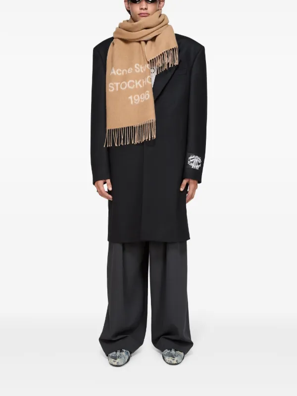 【送料&関税込】Acne Studios Brown Logo Print Scarf - Unisex 26378870_56463736_1000.jpg