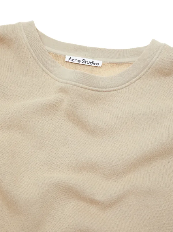 Acne Studios logo-patch Jersey Sweatshirt | Neutrals | FARFETCH