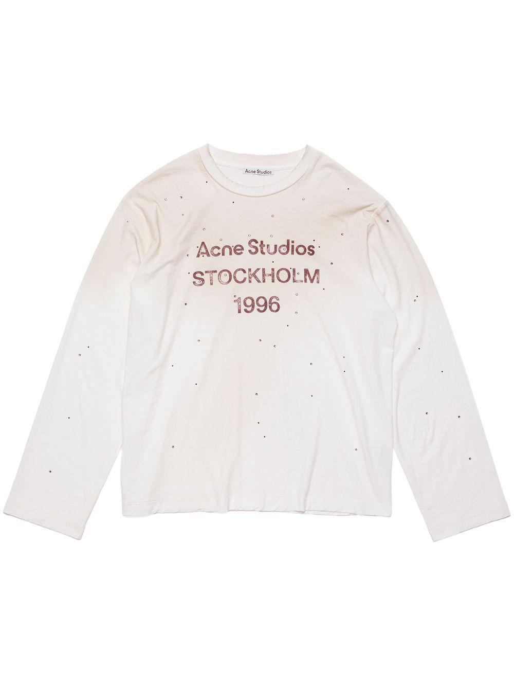 Acne Studios Jersey top met studs Wit