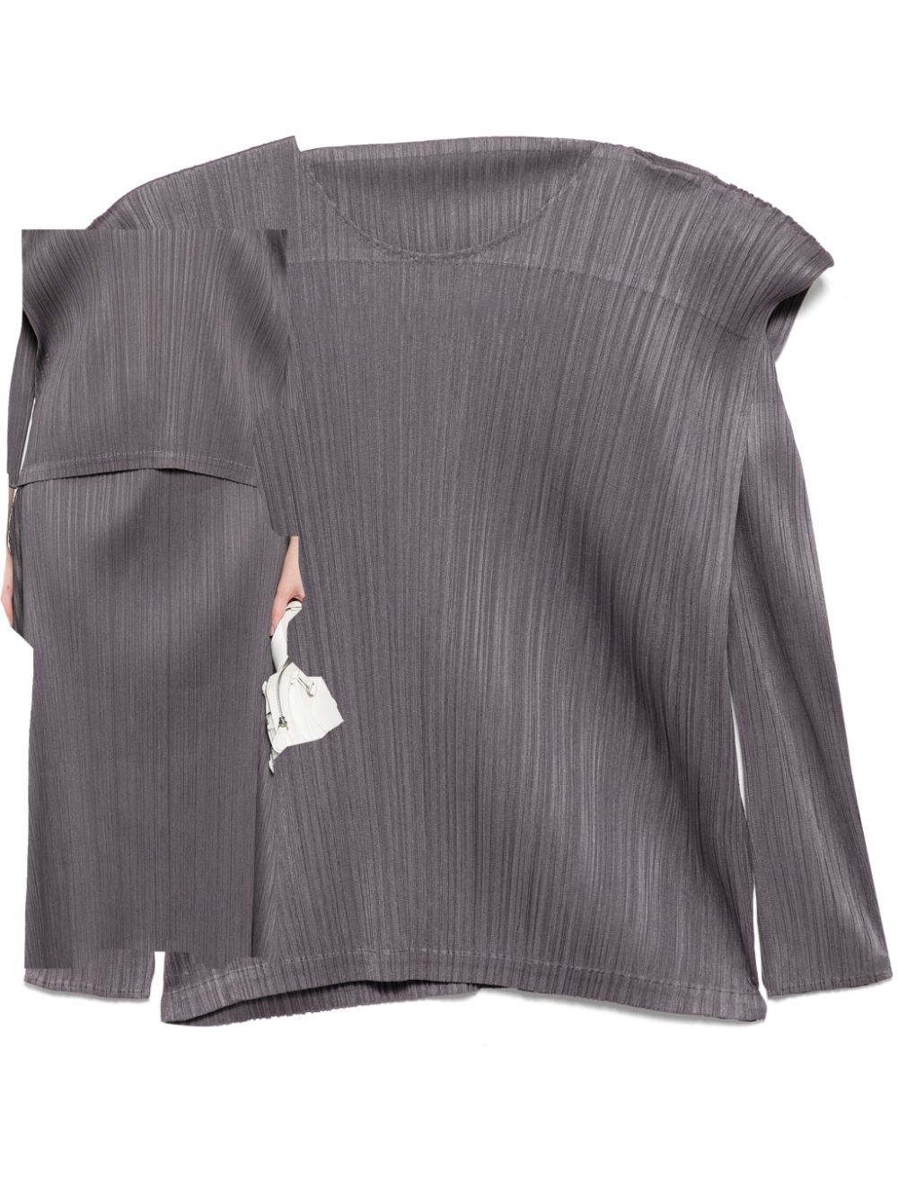 Pleats Please Issey Miyake plissé-effect top - Purple