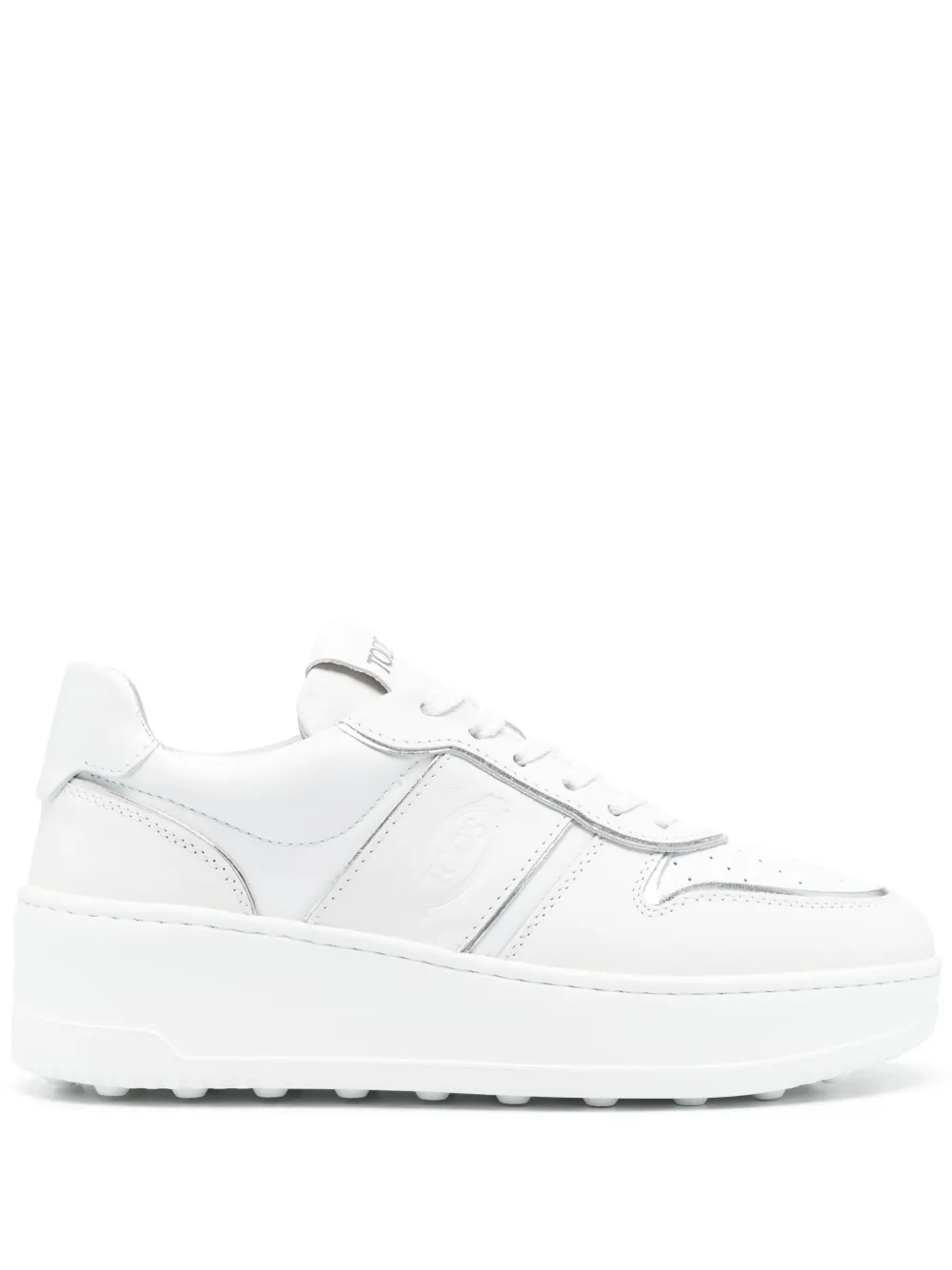 Tod's Women's Leather Platform Sneakers In White