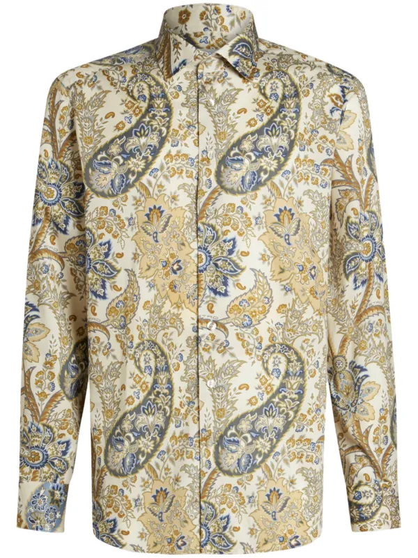 ETRO ペイズリー シャツ | グリーン | FARFETCH JP