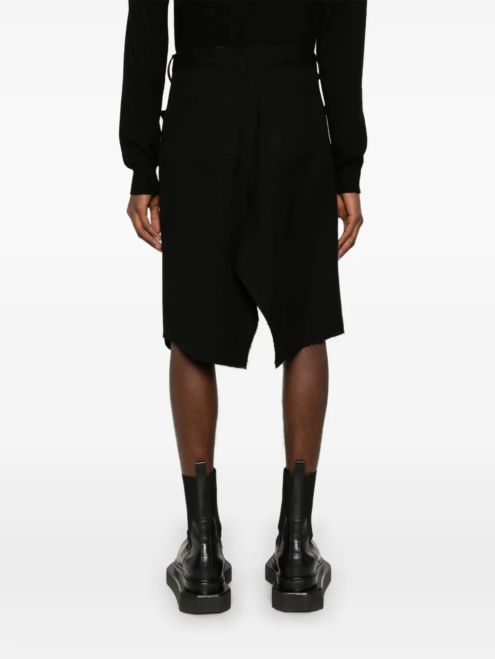 Rick Owens Slivered midi-rok Zwart