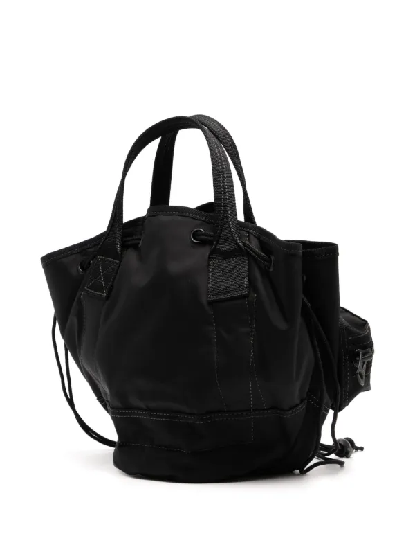 Yoshida PORTER Cream Tote Bag Black / Brown Men Women Used