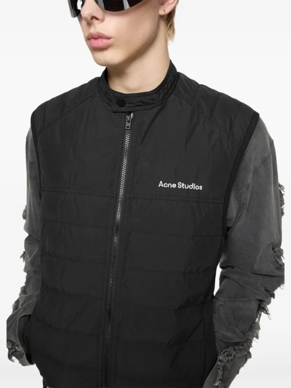 Acne Studios パデッドベスト | ブラック | FARFETCH JP