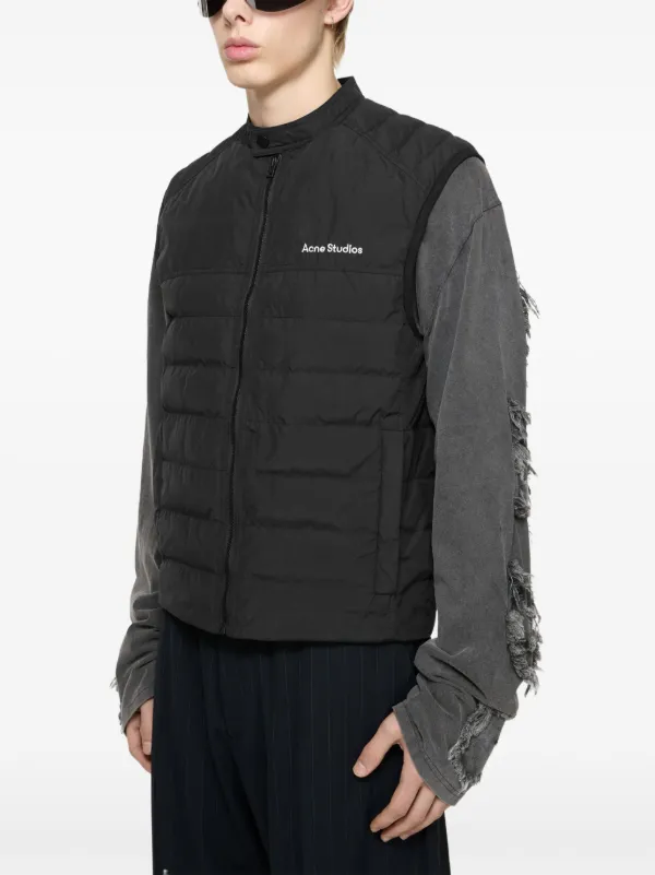 【ACNE STUDIOS】ブラック Gillet ベスト Acne Studios Padded Gilet | Black | FARFETCH