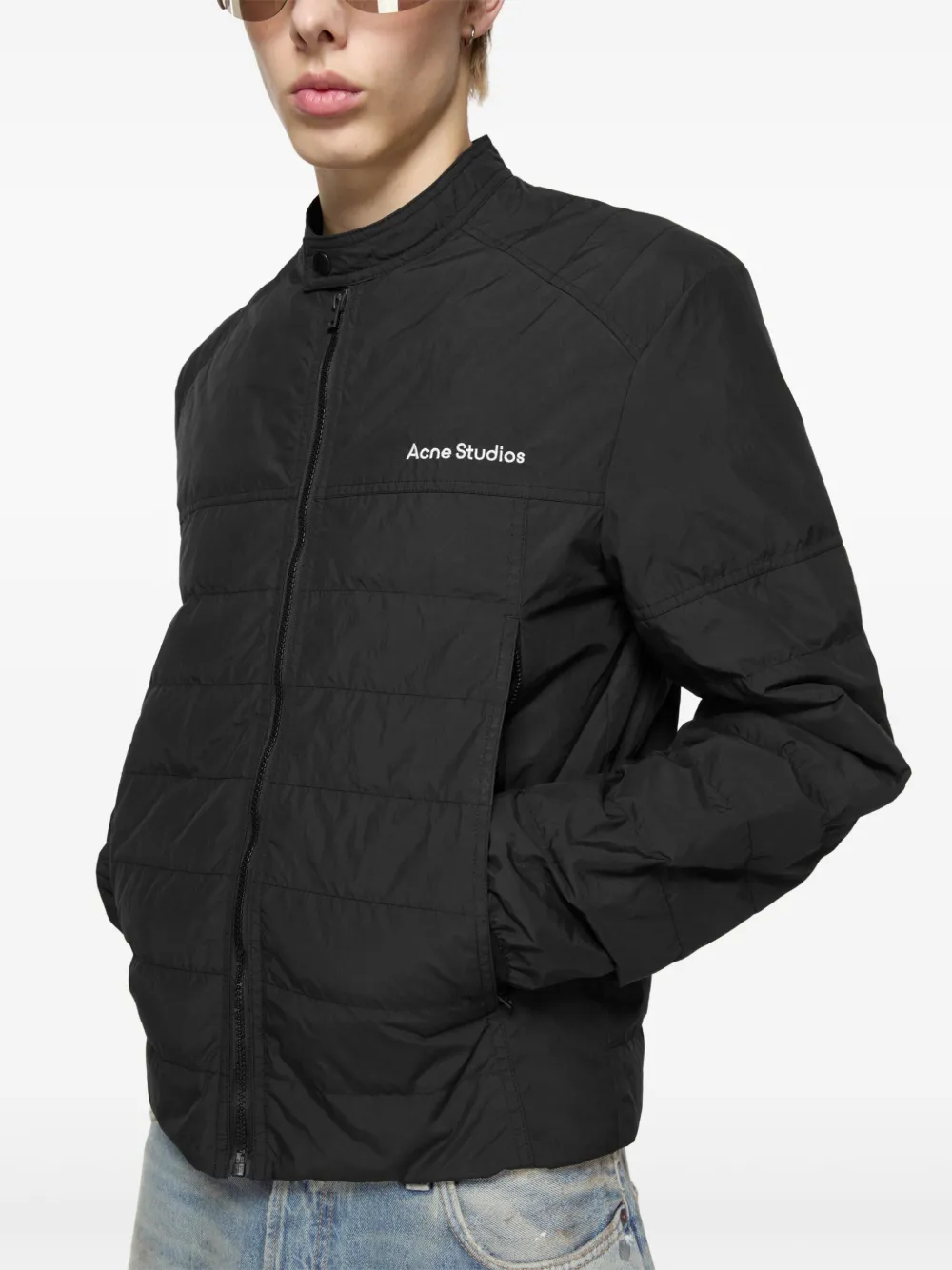 Acne studios リップストップ パデッドジャケット Acne Studios パデッドジャケット | ブラック | FARFETCH JP