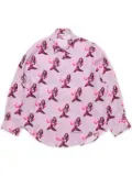 Acne Studios printed button-up shirt - Pink
