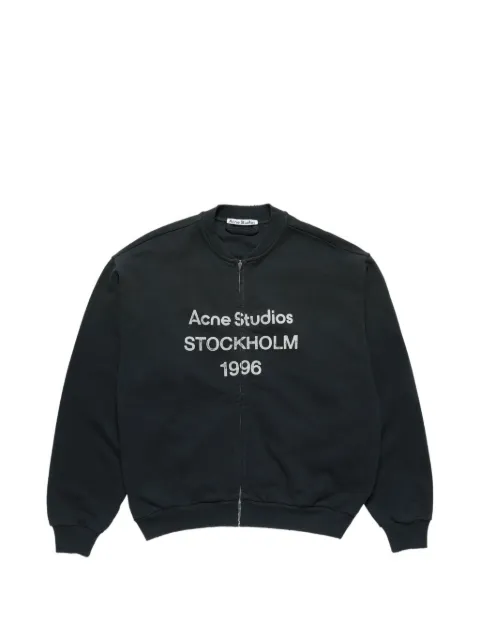 Acne Studios washed zip-up cardigan
