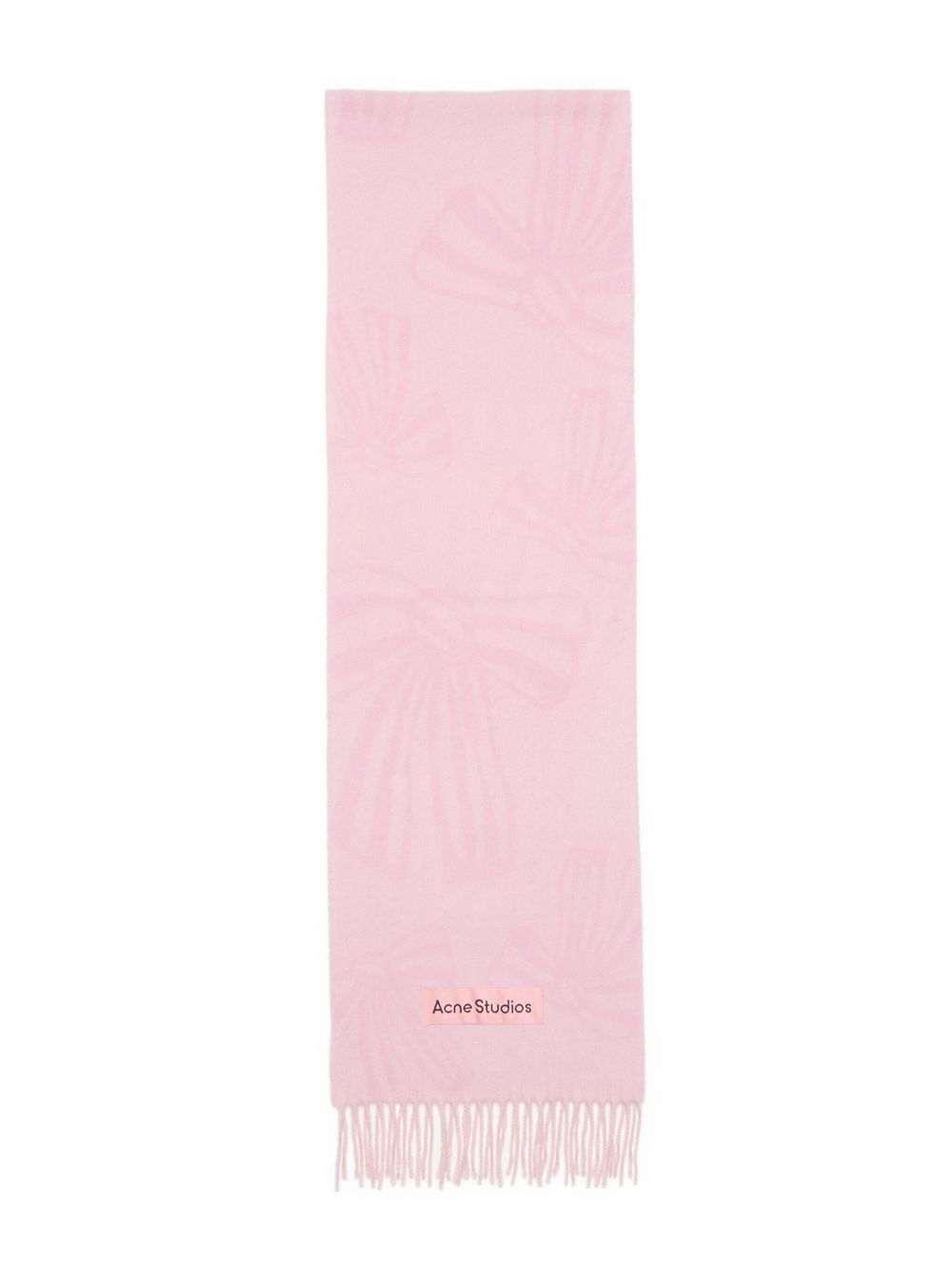 Acne Studios Kasjmier sjaal met jacquard Roze