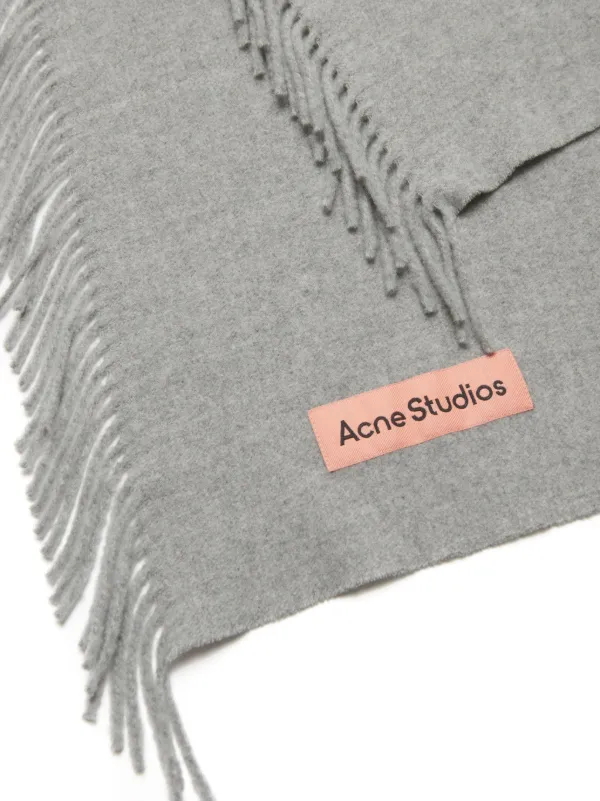 Acne Studios - フリンジアルパカスカーフ - グレー