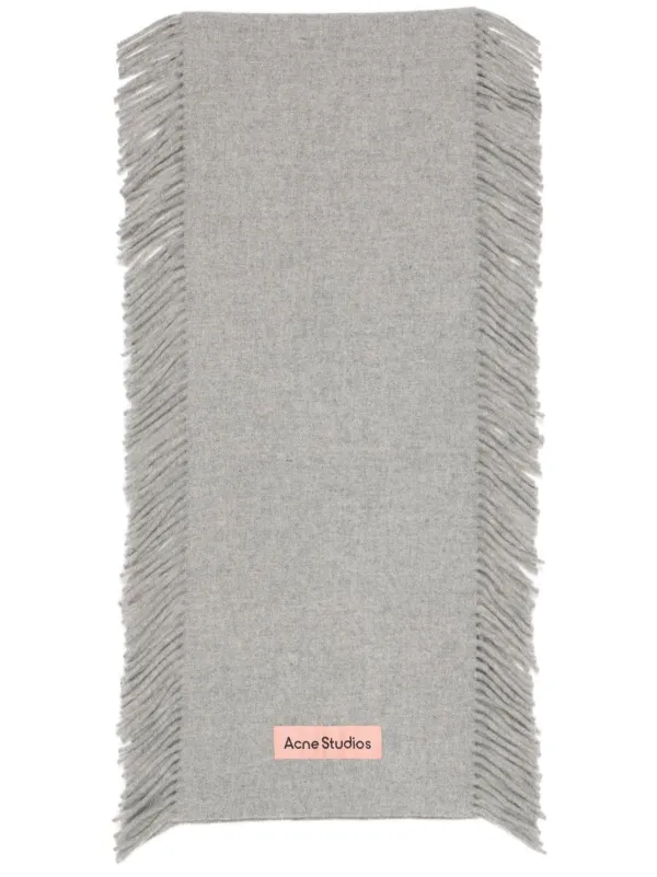 あなたにおすすめの商品 Acne Studios フリンジエッジ スカーフ | グレー | FARFETCH JP 小物