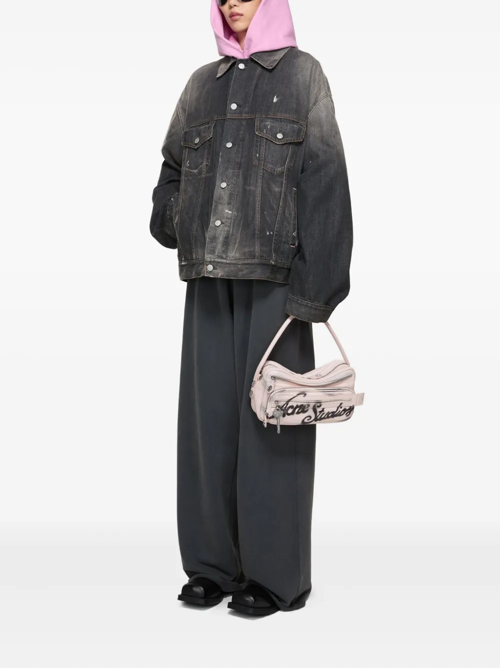 Acne Studios logo-print shoulder bag | Women | Image 2