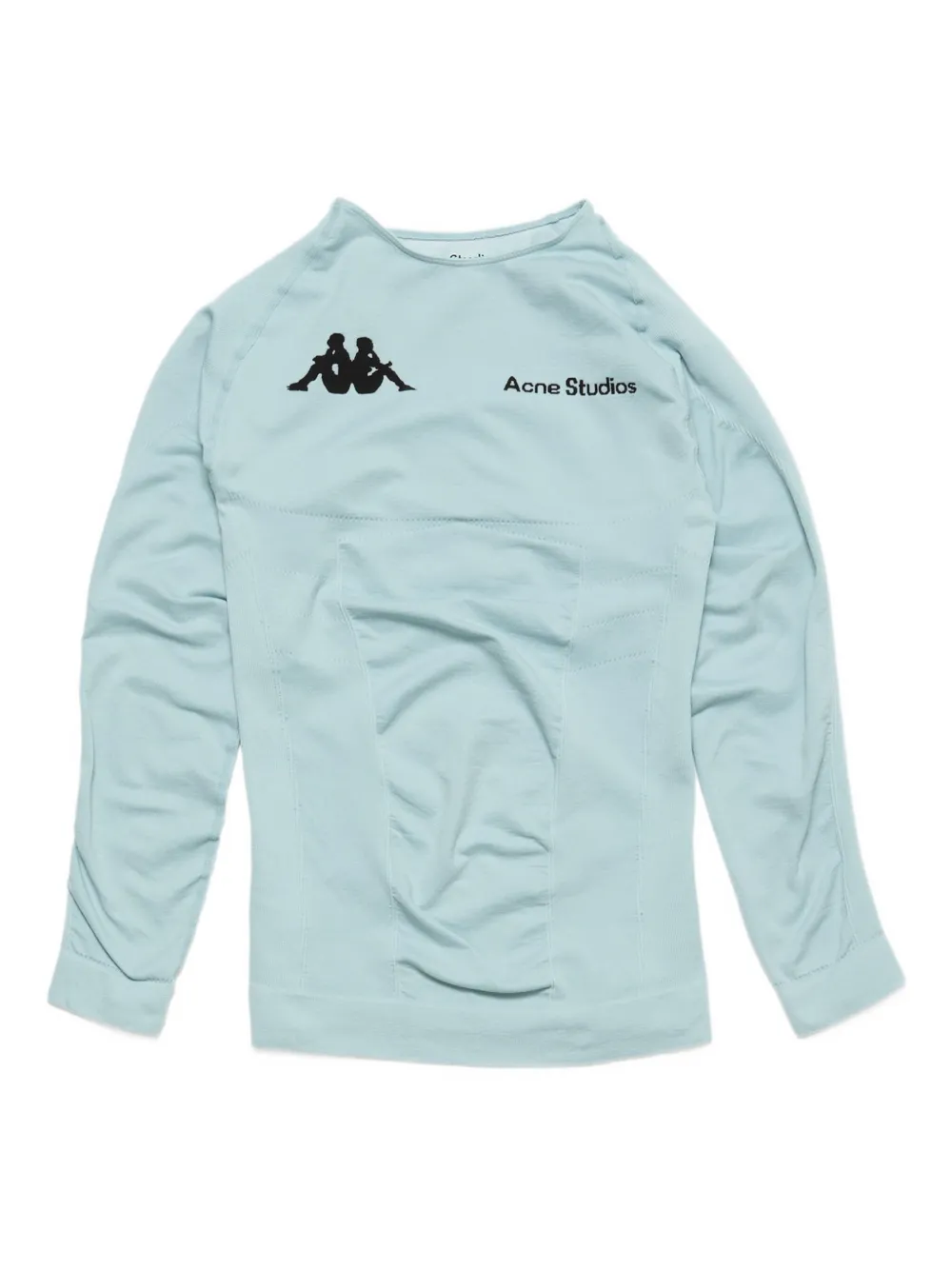 Acne Studios playera con logo de ACNE STUDIOS x Kappa | azul | Image 1