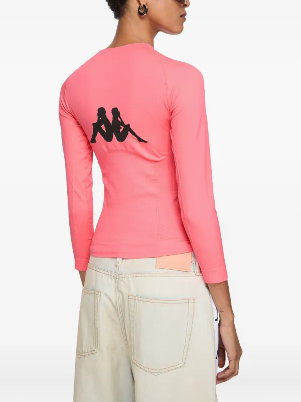 Acne Studios x Kappa Logo t-shirt | Pink | FARFETCH