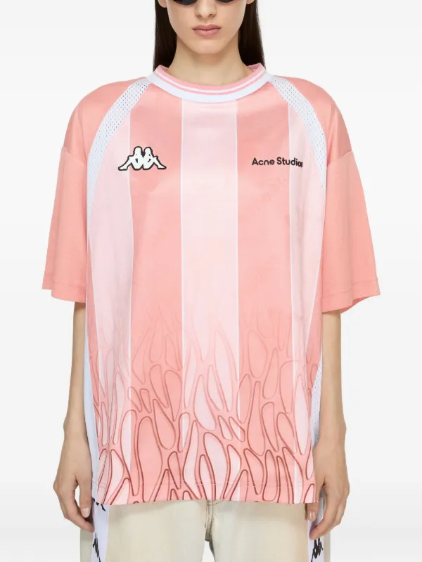 トップス Acne Studios x Kappa Logo T-shirt S Acne Studios x Kappa Logo t-shirt | Pink | FARFETCH CA