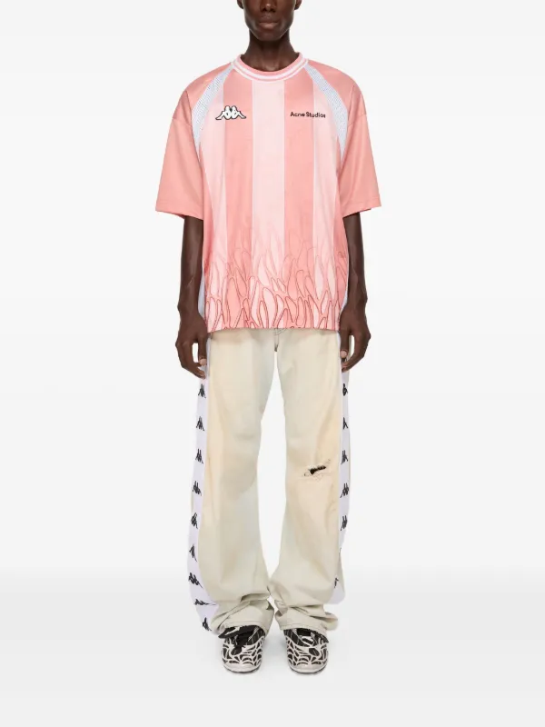 トップス Acne Studios x Kappa Logo T-shirt S Acne Studios x Kappa Logo t-shirt | Pink | FARFETCH CA