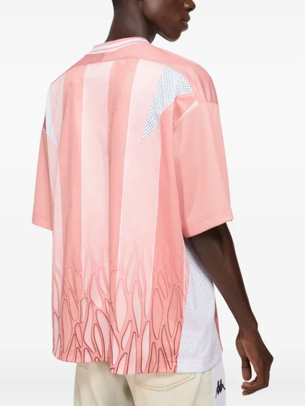 Acne Studios x Kappa Logo t-shirt | Pink | FARFETCH IN