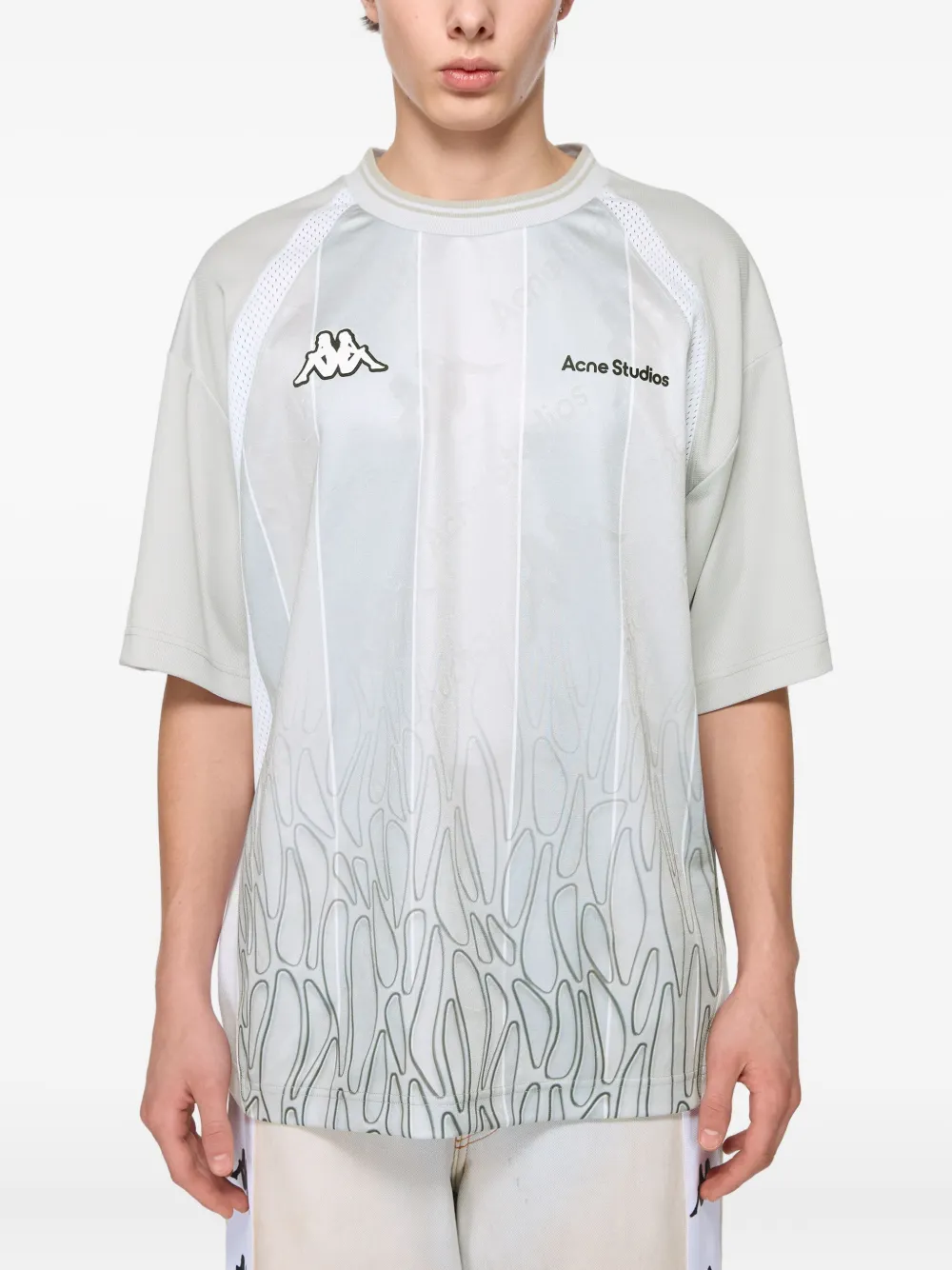 Acne Studios x Kappa T-shirt met logo Grijs