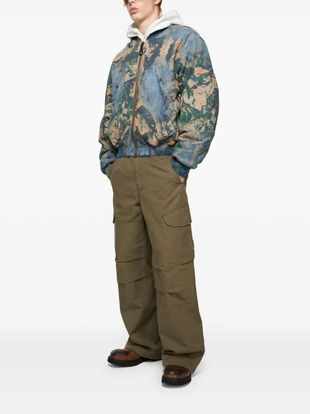Acne Studios Denim bomberjack Bruin