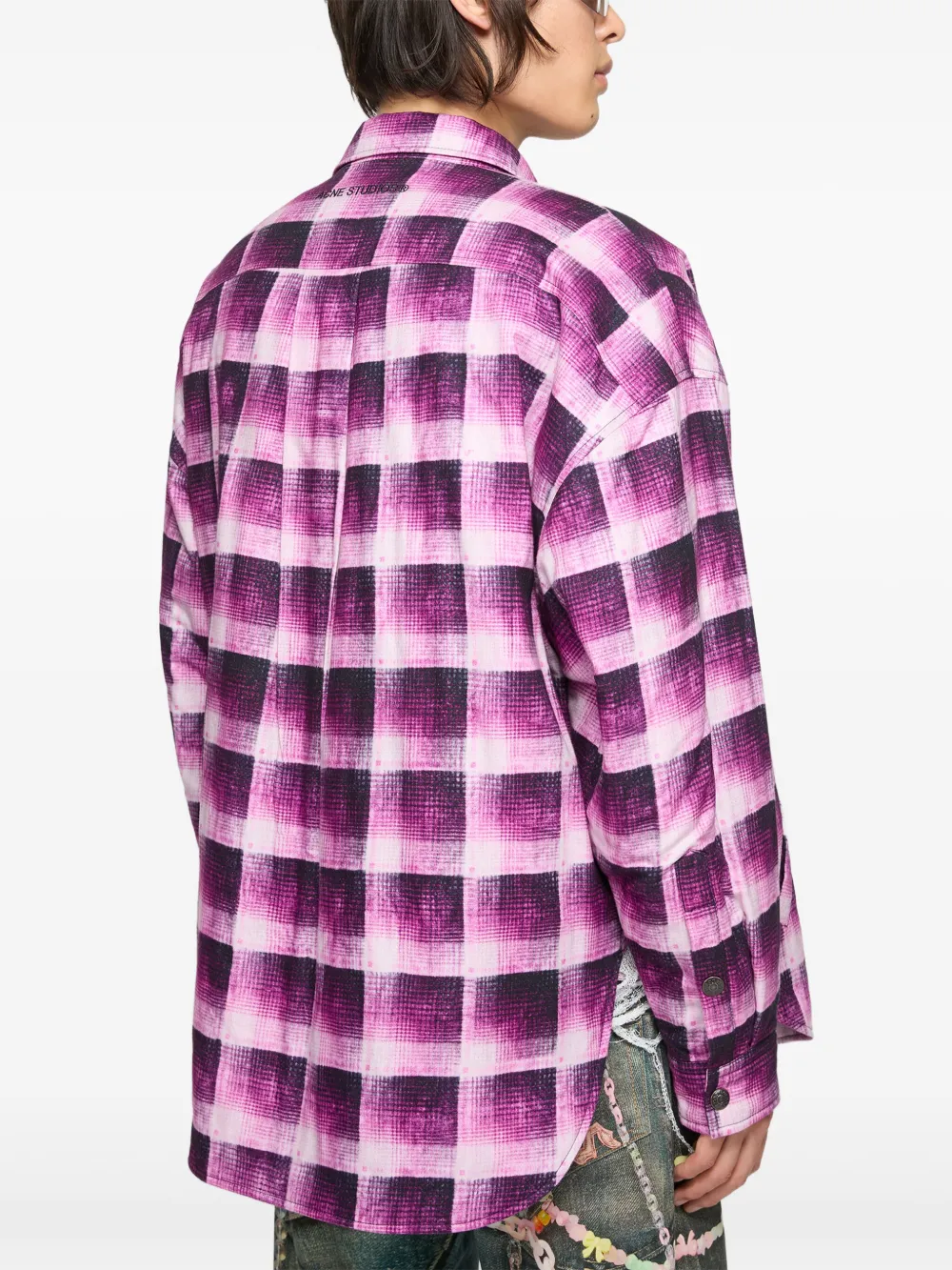 Acne Studios Geruit overhemd Roze
