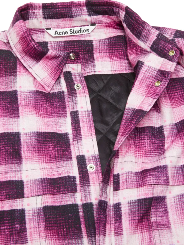 Acne Studios　チェック ボタンアップ シャツ アクネ ストゥディオズ - フランネル チェック ボタンアップ