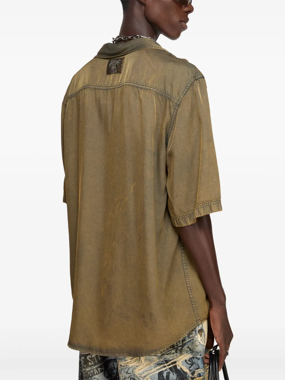 Acne Studios Overhemd met vervaagd effect Groen