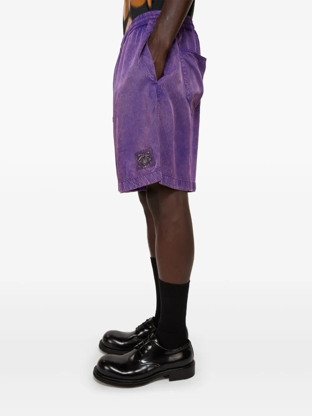 Acne Studios Zwembroek met logopatch Paars