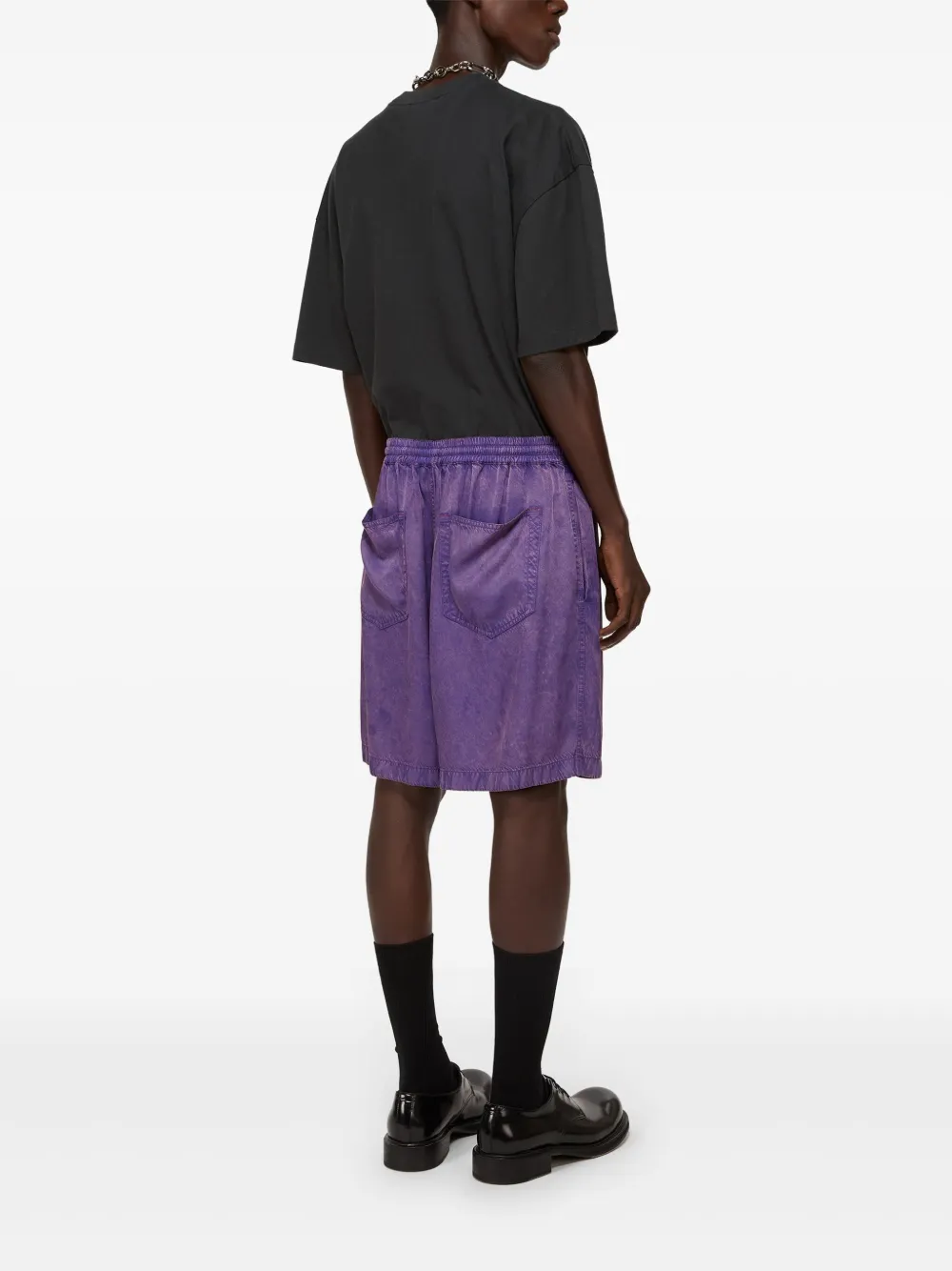 Acne Studios Zwembroek met logopatch Paars