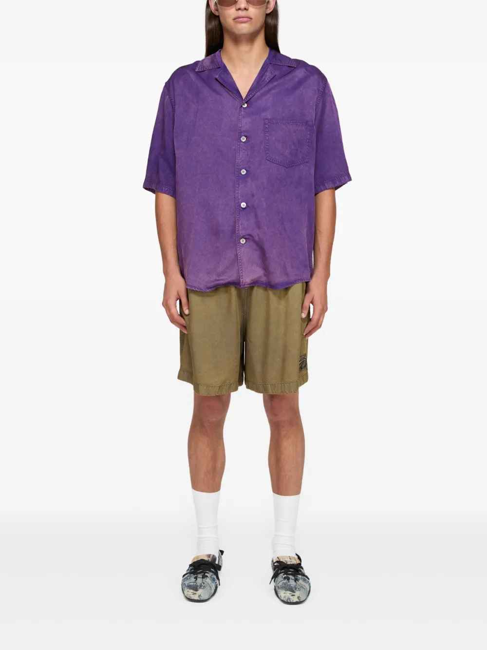 Acne Studios logo-patch swim shorts | Swim & Board Shorts | Image 2